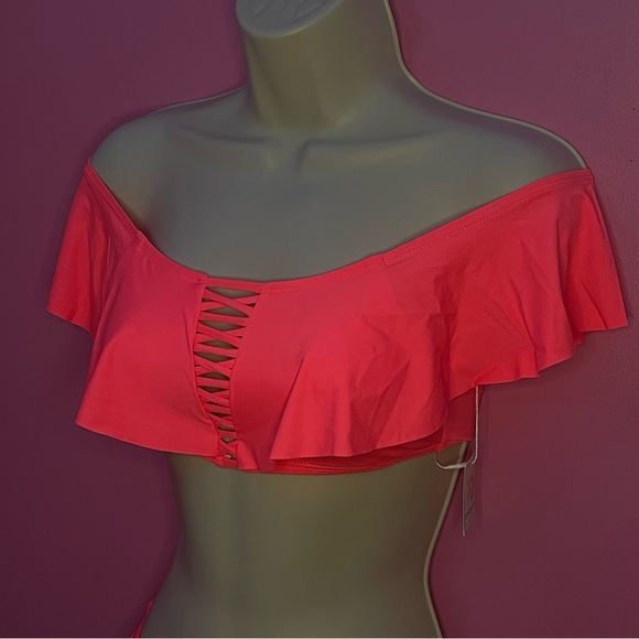 NWT Orange 2 Piece Cut Out Bikini Set - XSmall - Picture 12 of 12